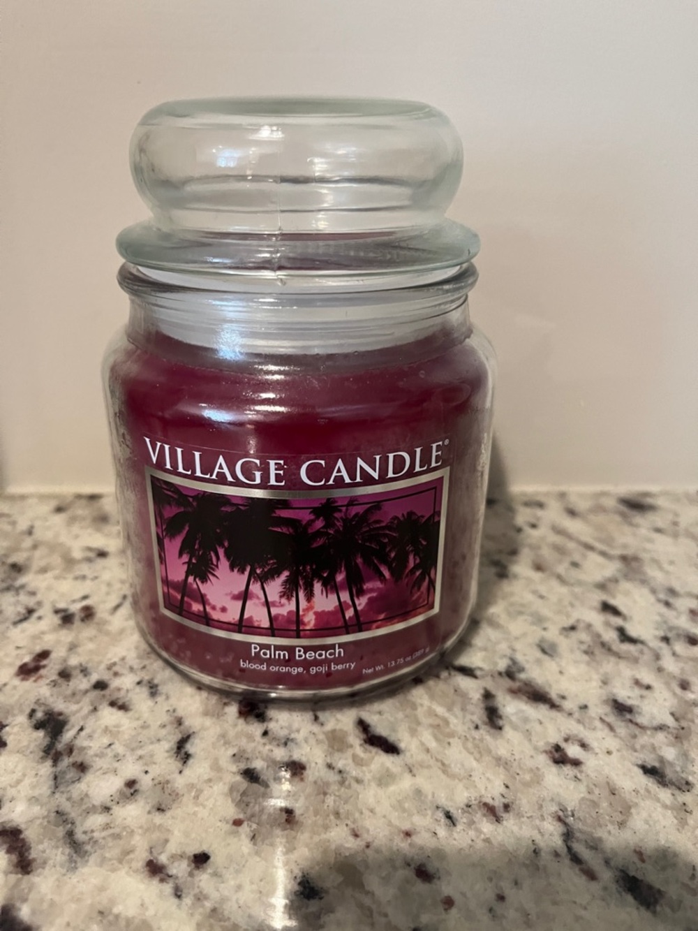 Palm Beach Scented Jar Candle - Deep Berry